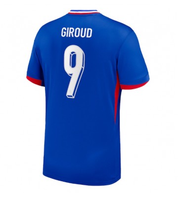 Frankrike Olivier Giroud #9 Hemmatröja EM 2024 Kortärmad